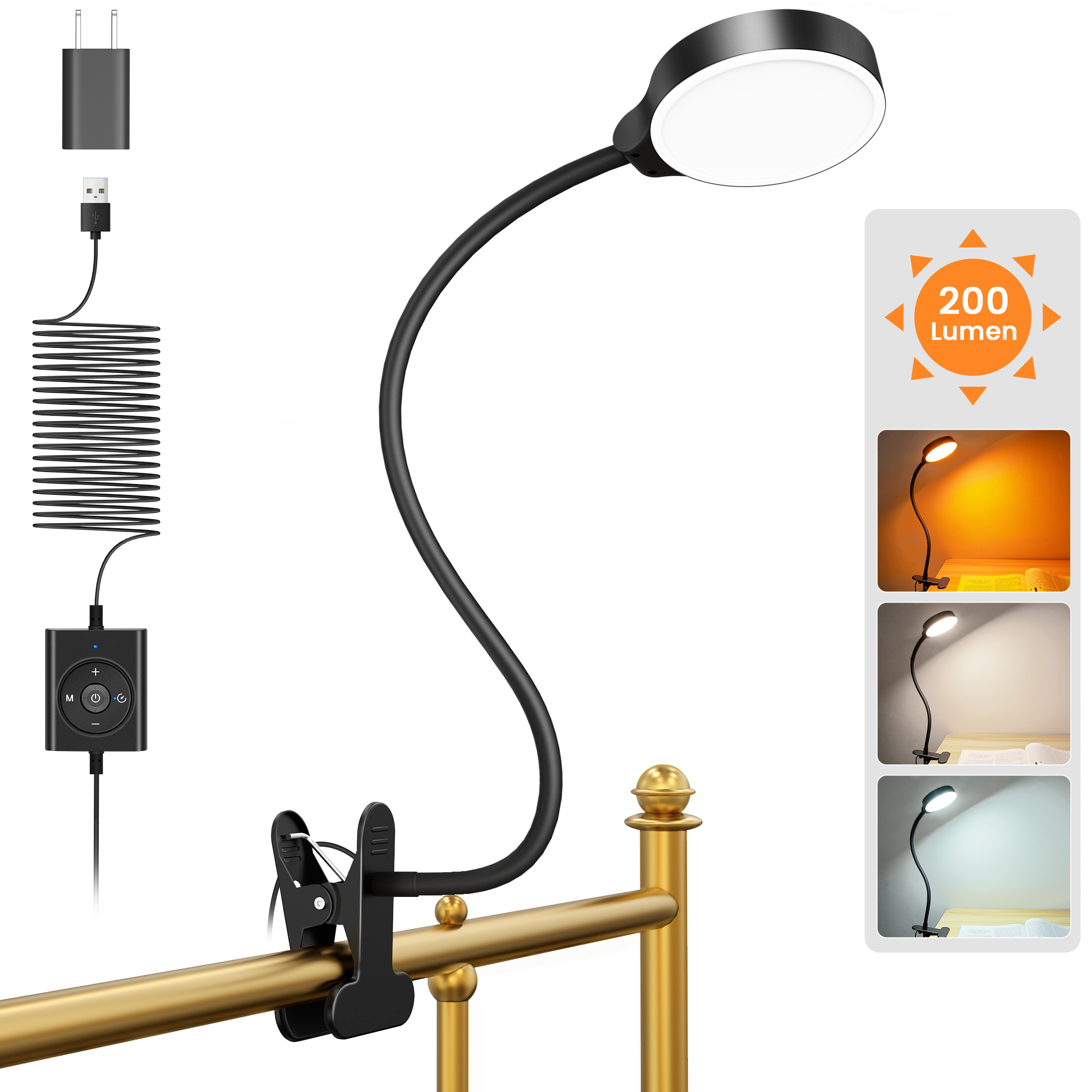 Glocusent Clip-On Light User Manual
