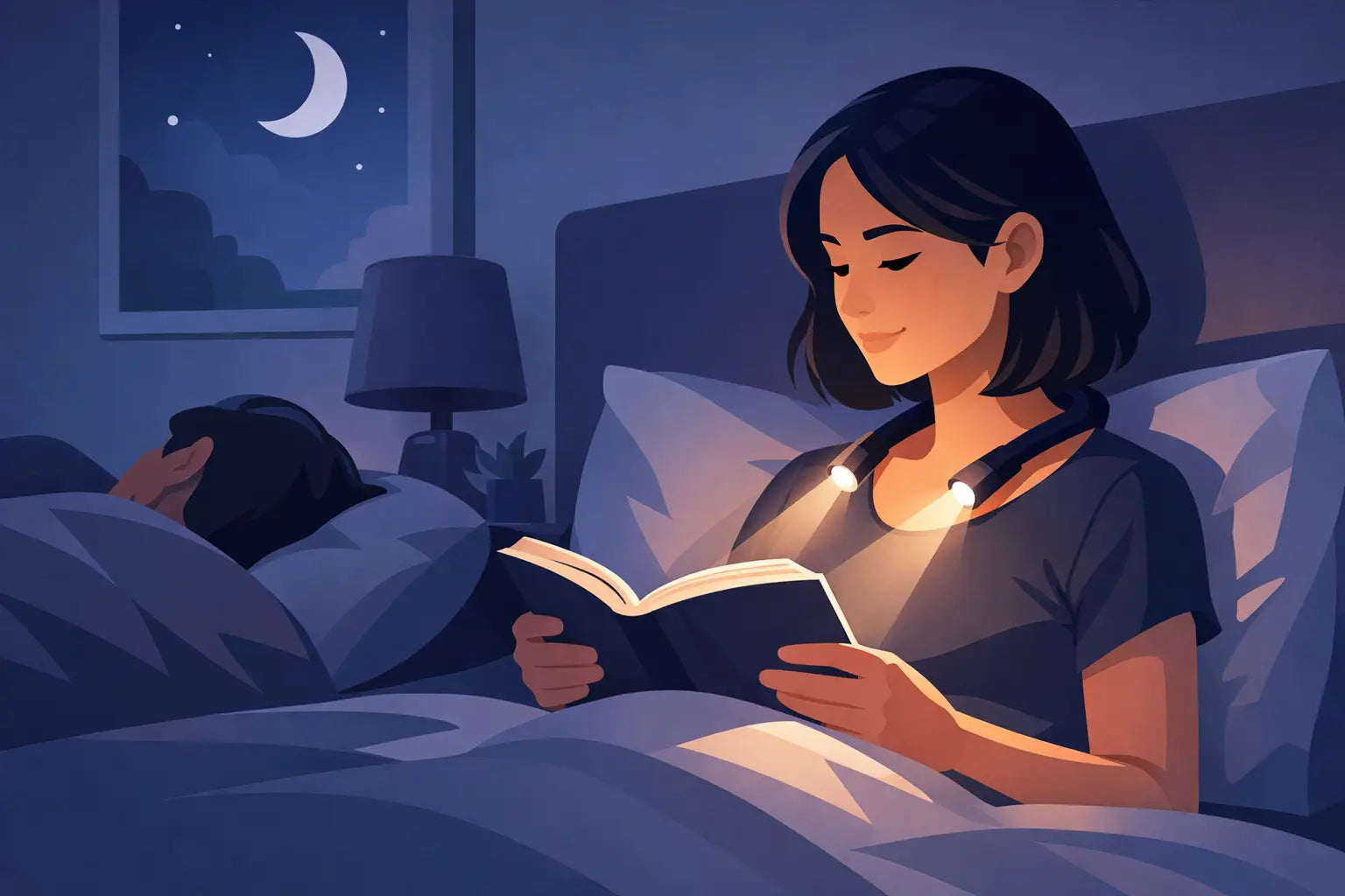 Neck Reading Light: Lesen ohne andere zu wecken