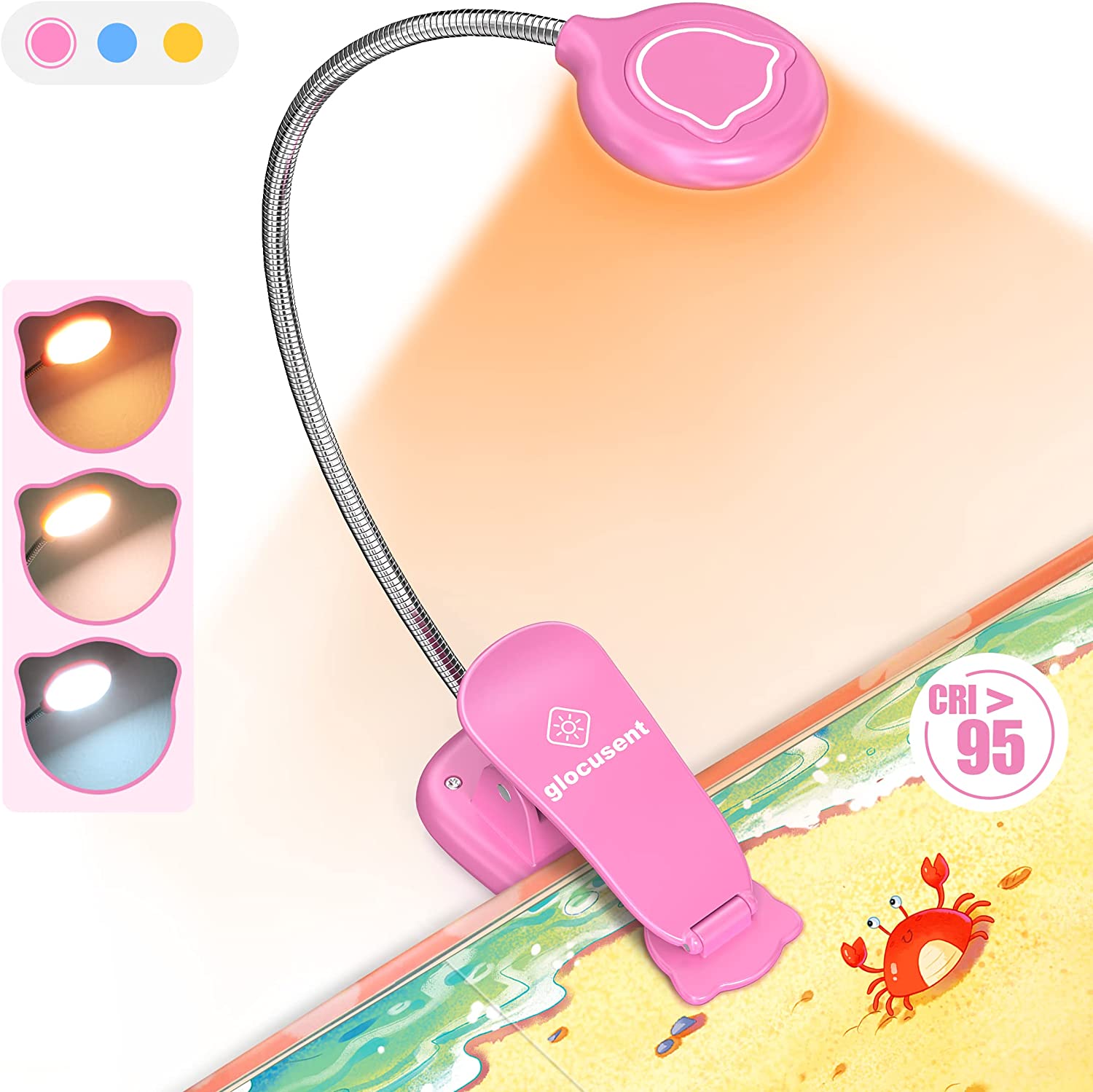 Glocusent Kids Reading Light User Manual