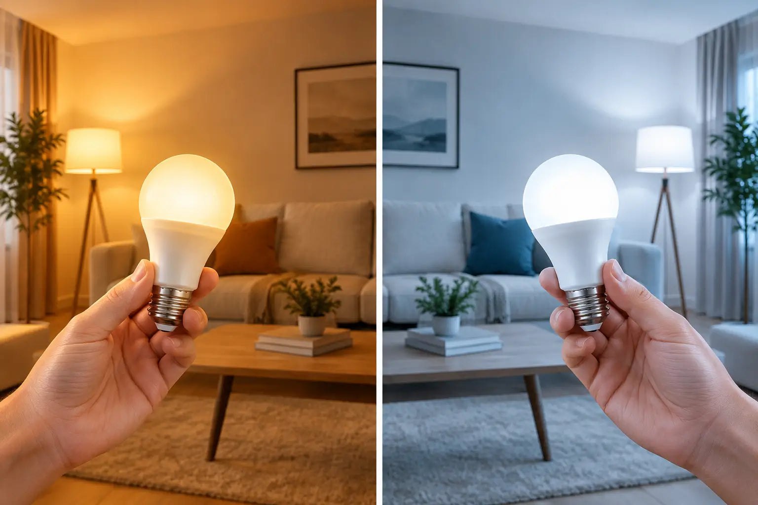 Warm Light Versus Cool Light for Every Room