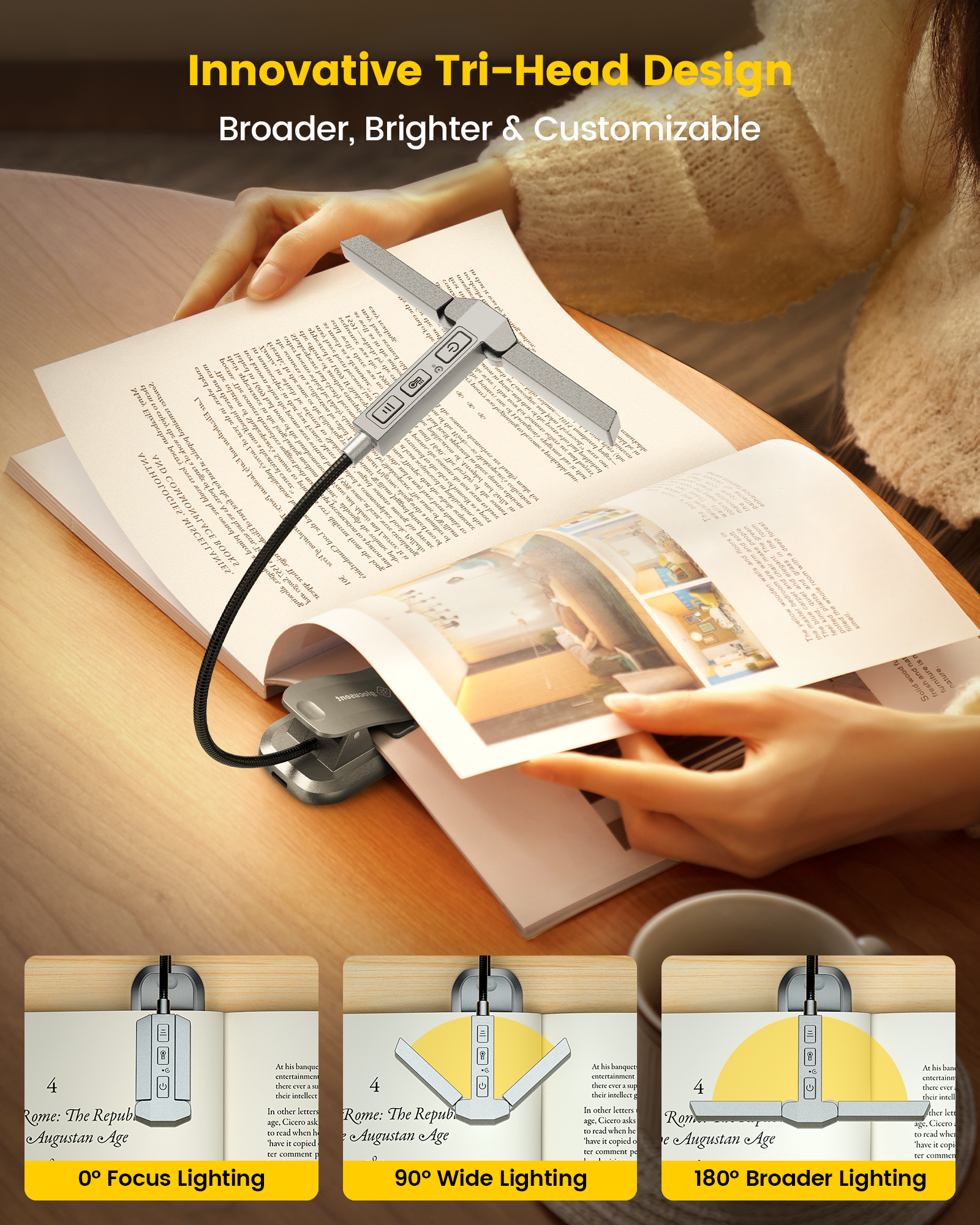 Book reading deals light