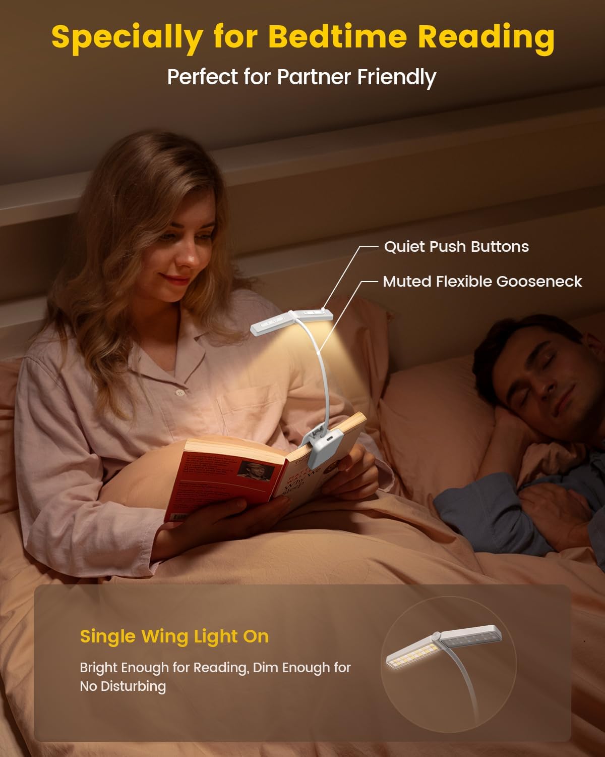 Glocusent Wingy Book Light