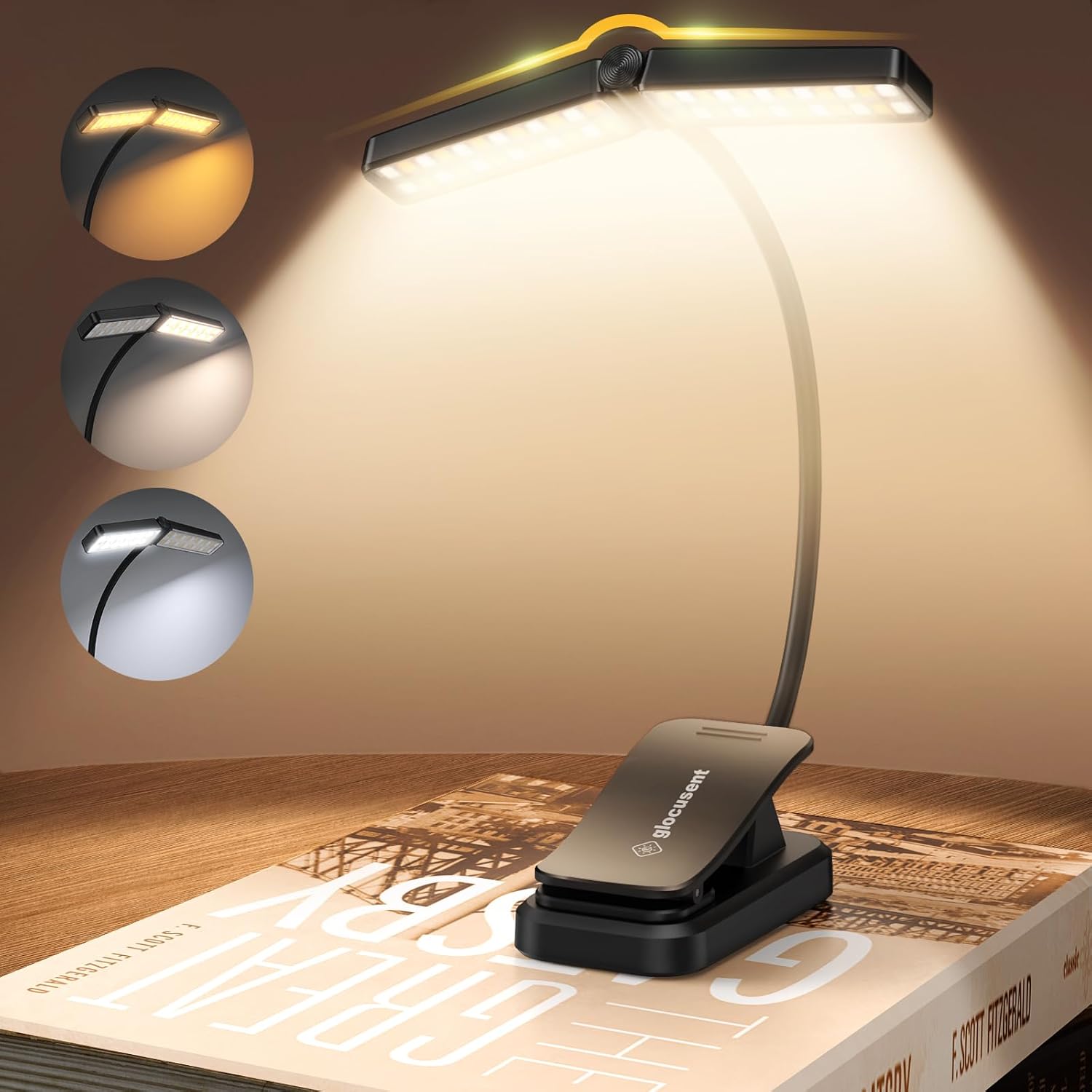 Glocusent Wingy Book Light