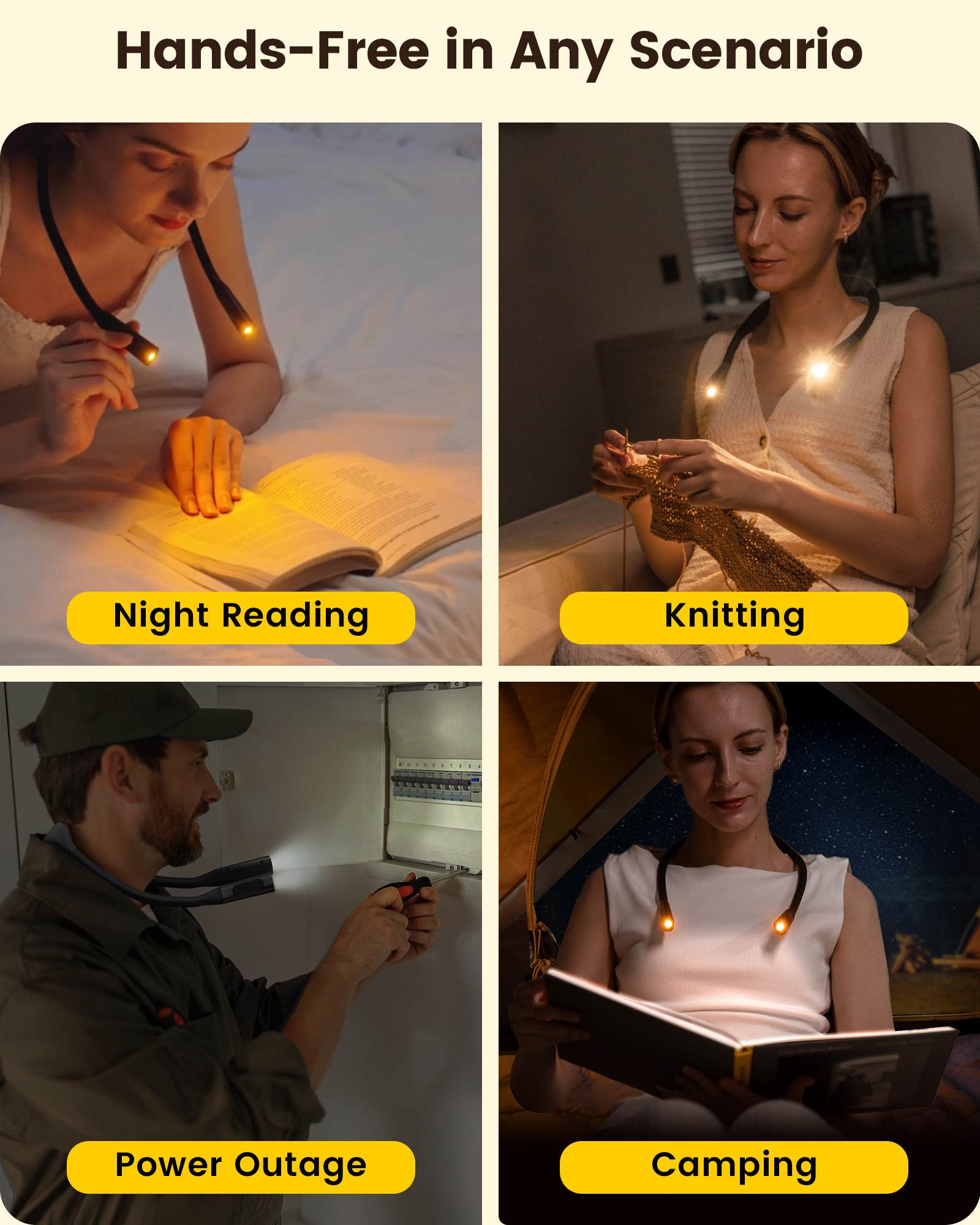 Glocusent Ergonomic LED  Neck Light
