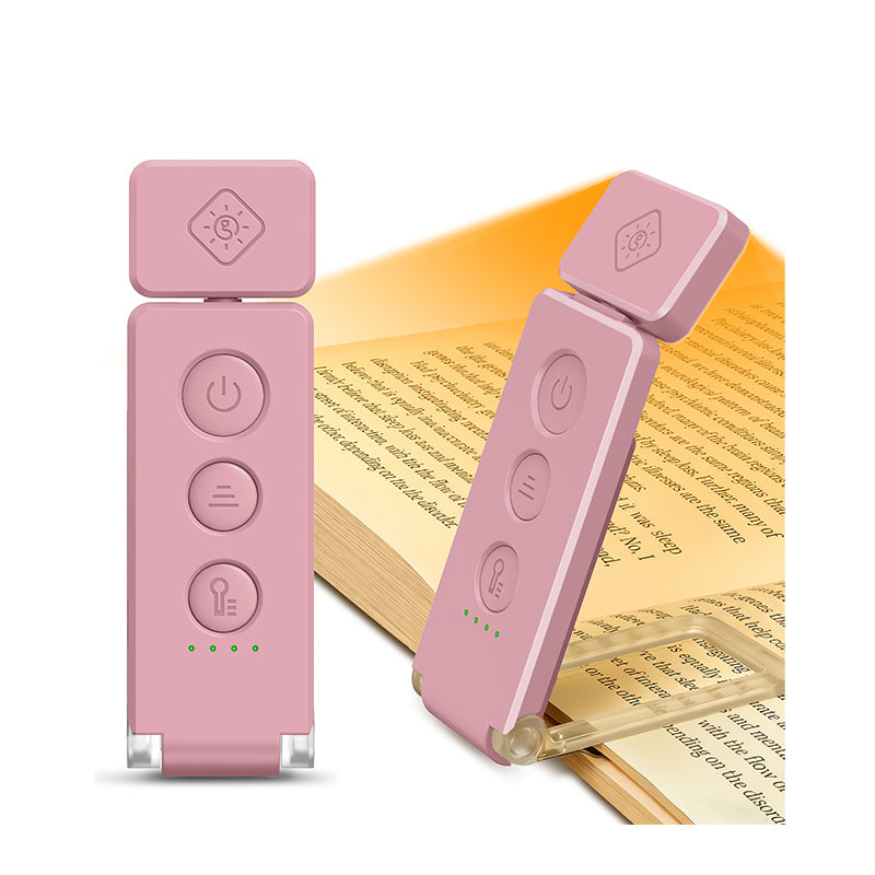 Max Bookmark reading light for bed, pink