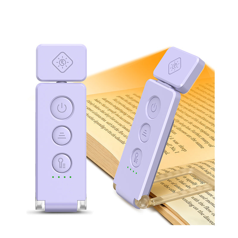 Max Bookmark reading light for bed, purple