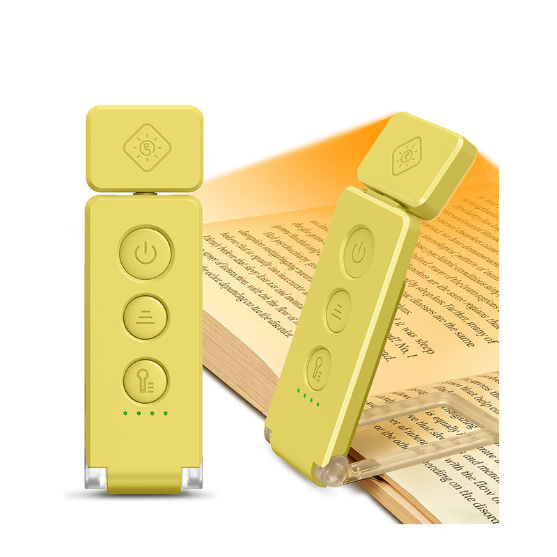 Max Bookmark reading light for bed, yellow