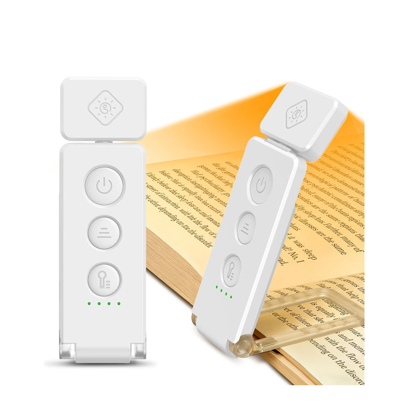 Max Bookmark reading light for bed, white