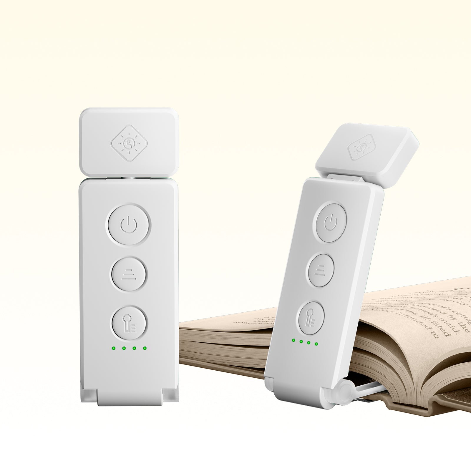 Max Bookmark reading light for bed, white