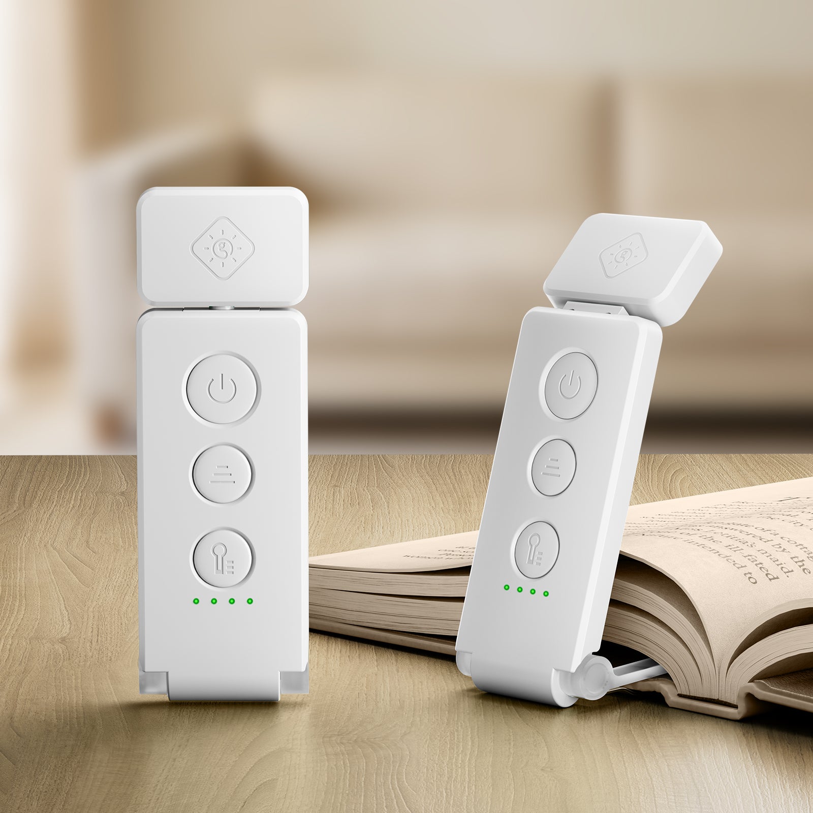 Max Bookmark reading light for bed, white