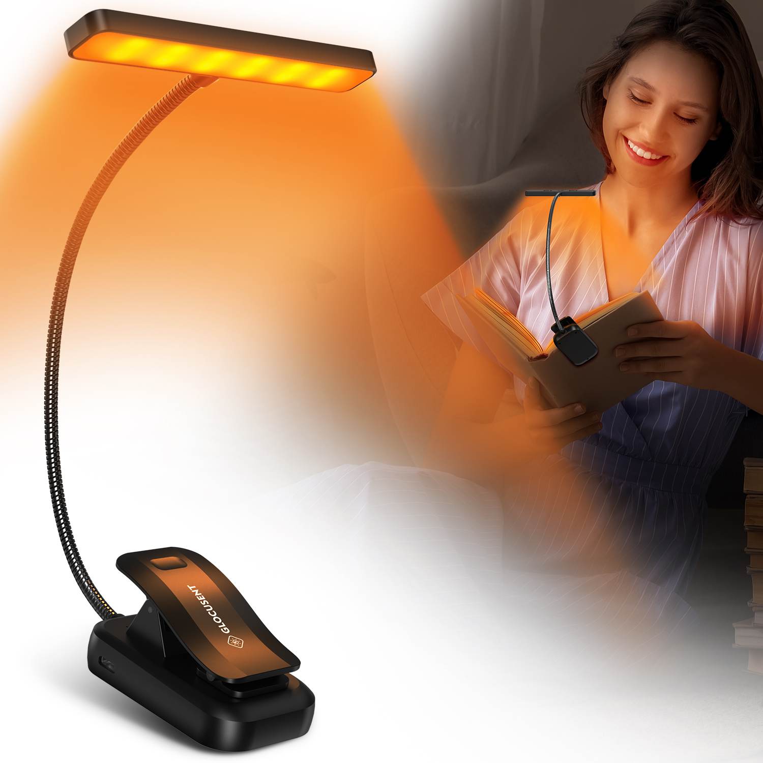 Glocusent 26 LED Clip on Reading Light