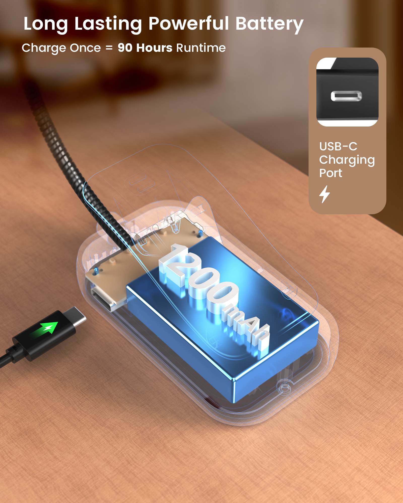 Glocusent 26 LED Clip on Reading Light