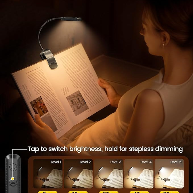5-Level Brightness For Book Light 