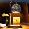 Glocusent Magic Castle Candle Warmer Lamp 3D Glass Blooming