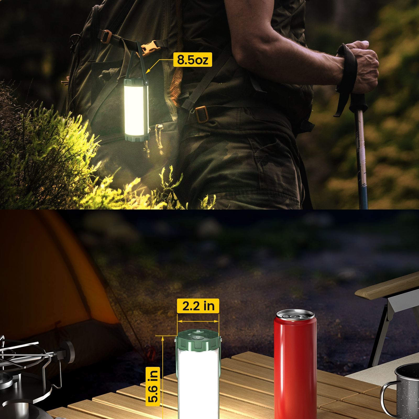 Glocusent Survival Camping Lantern