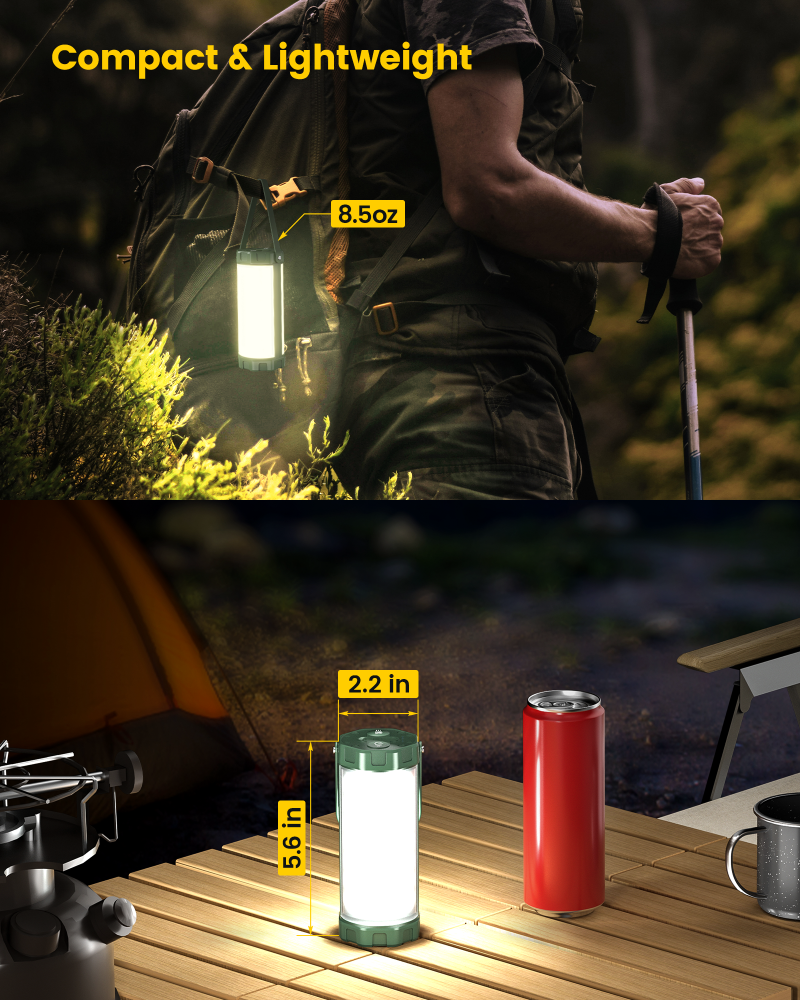Glocusent Survival Camping Lantern