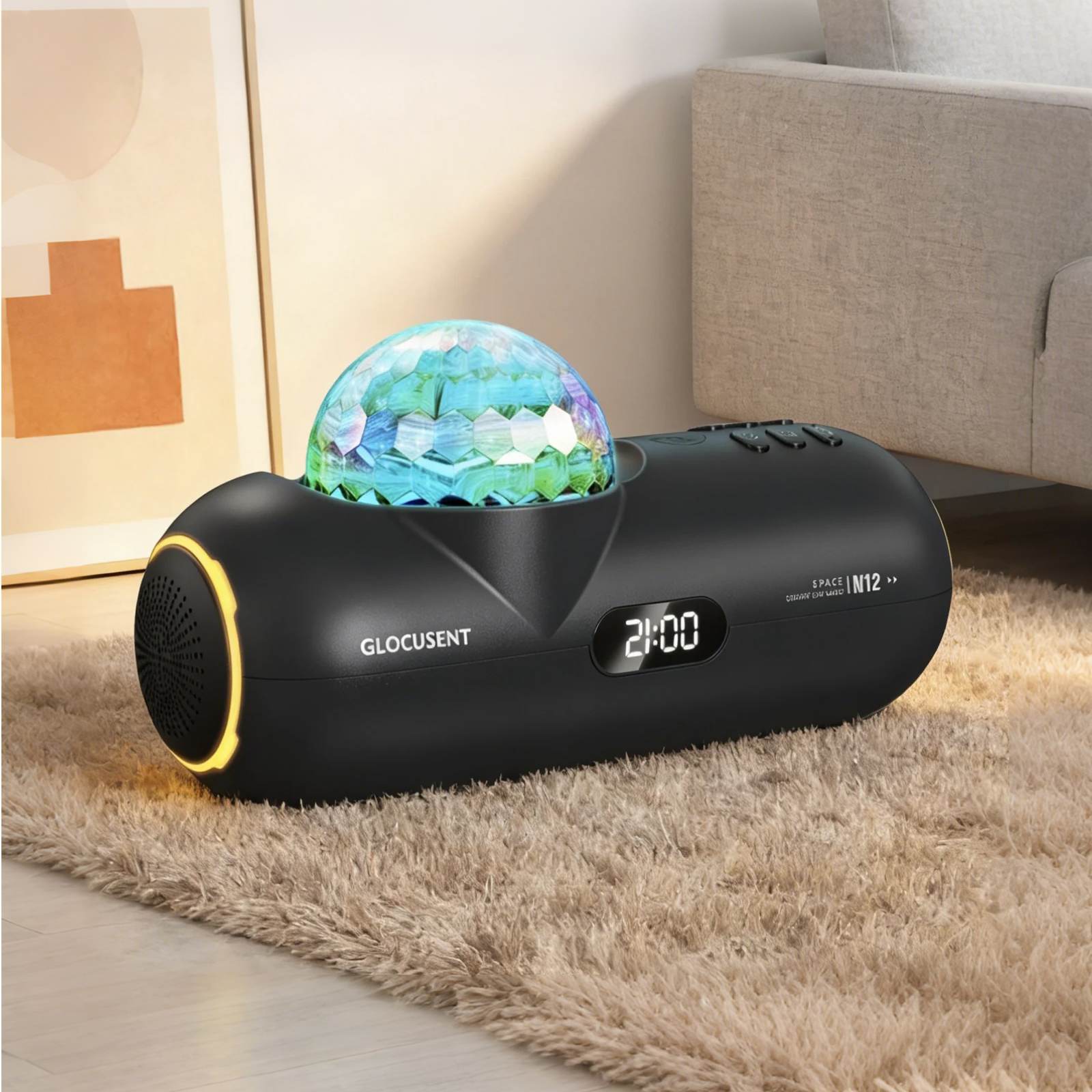 Glocusent Sleeping Pod Starry Lamp with White Noise Sound Machine