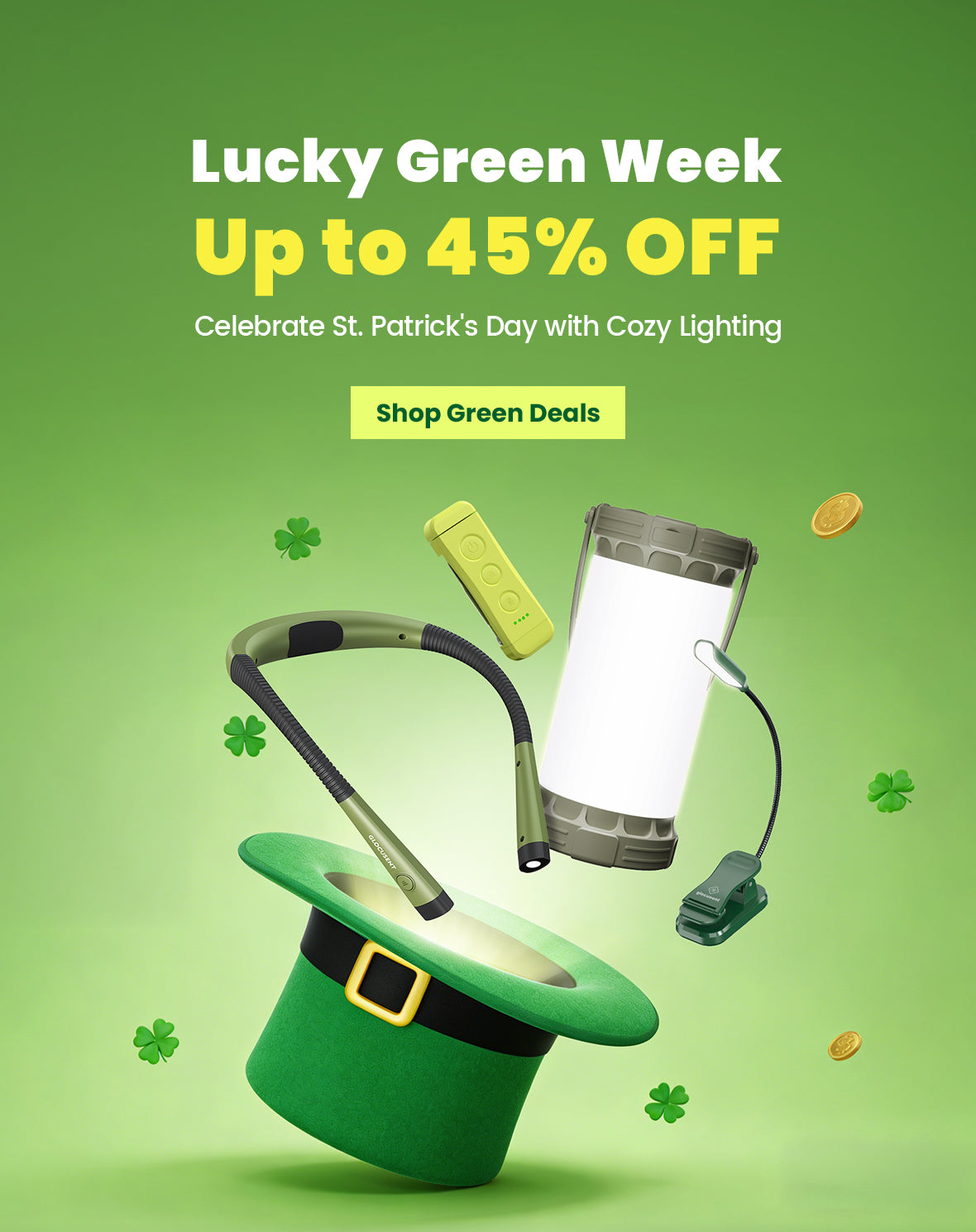 Celebrate St. Patrick's Day with Cozy Lighting