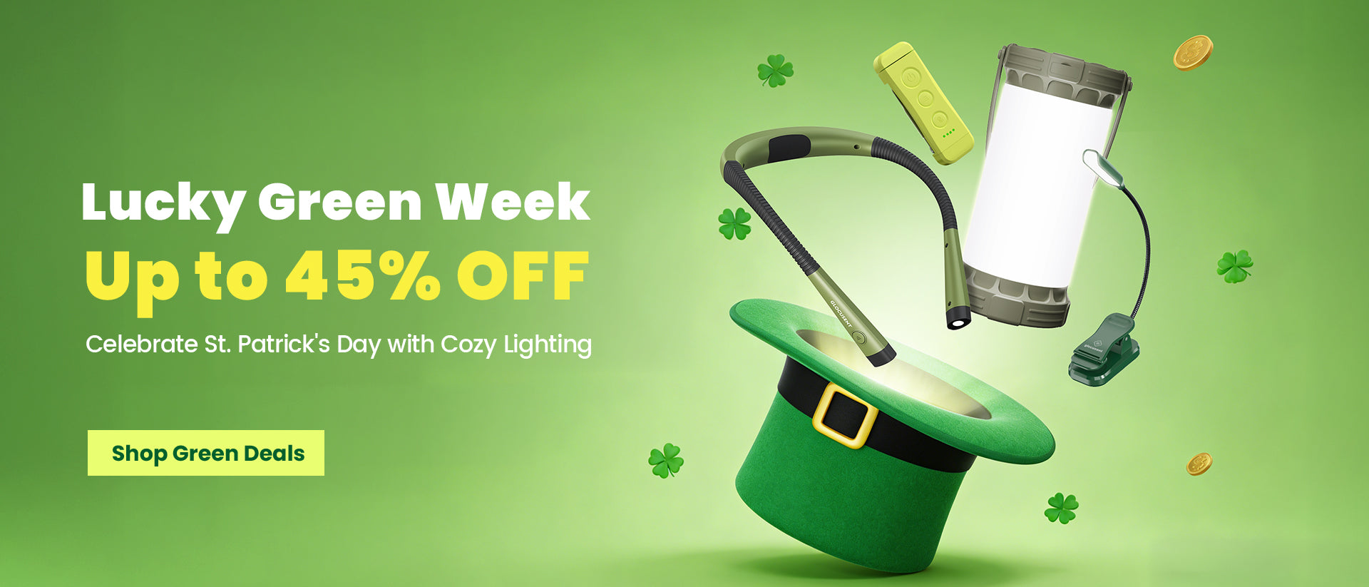 Celebrate St. Patrick's Day with Cozy Lighting