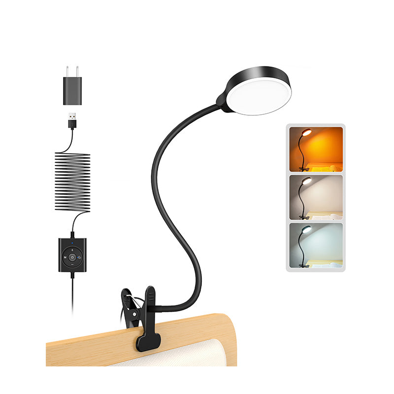 Glocusent clip-on reading lamp for a headboard or desk