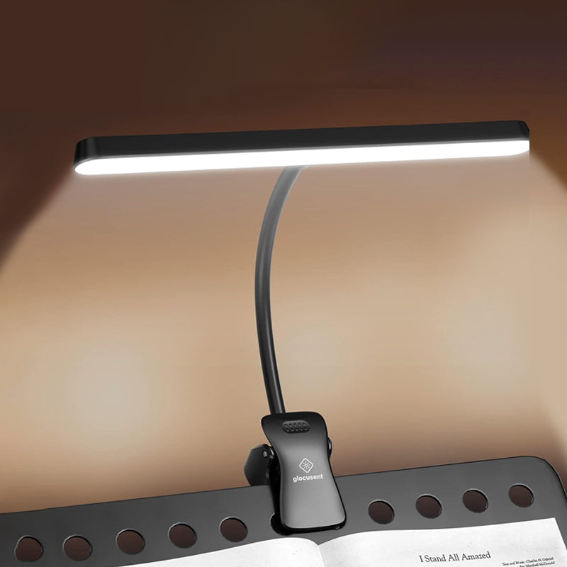 Lampe De Pupitre à Pince Réglable 360° - 3 Niveaux De Luminosité, Lumière Blanc Froid/jaune - Pour Partitions De Piano, Lecture