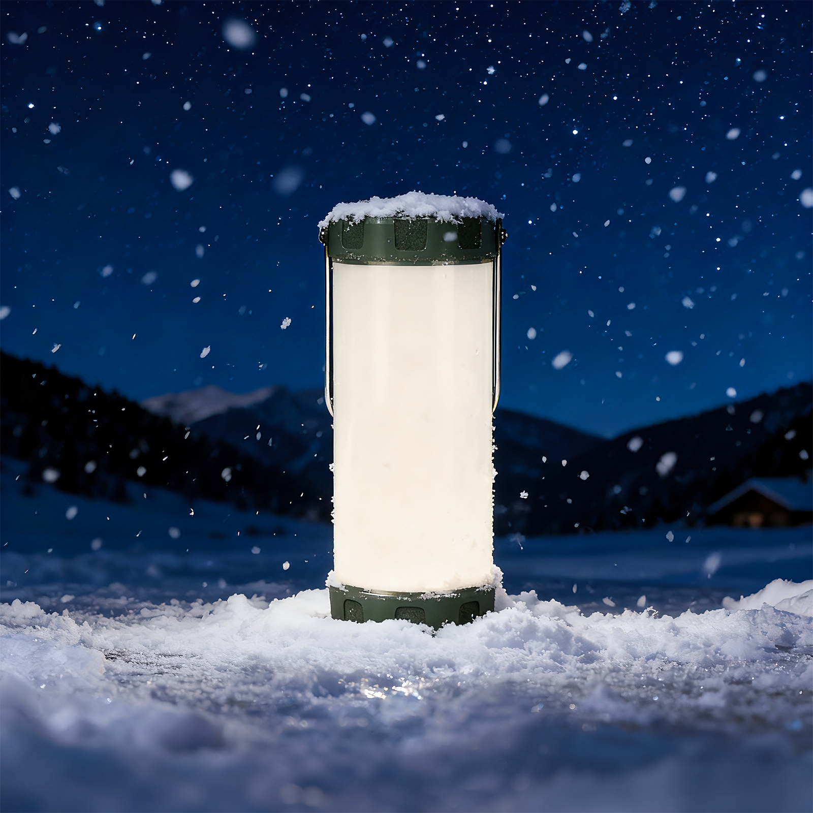 Glocusent Survival Camping Lantern, Army Green