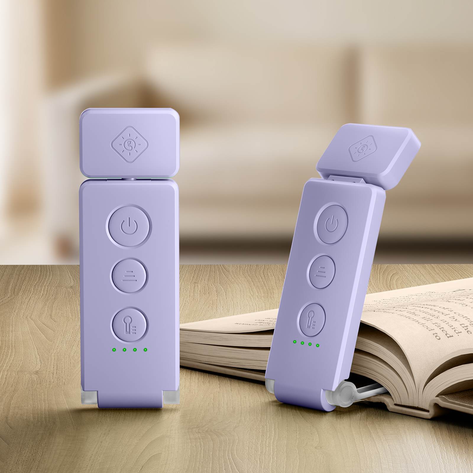Purple Glocusent Max bookmark reading light