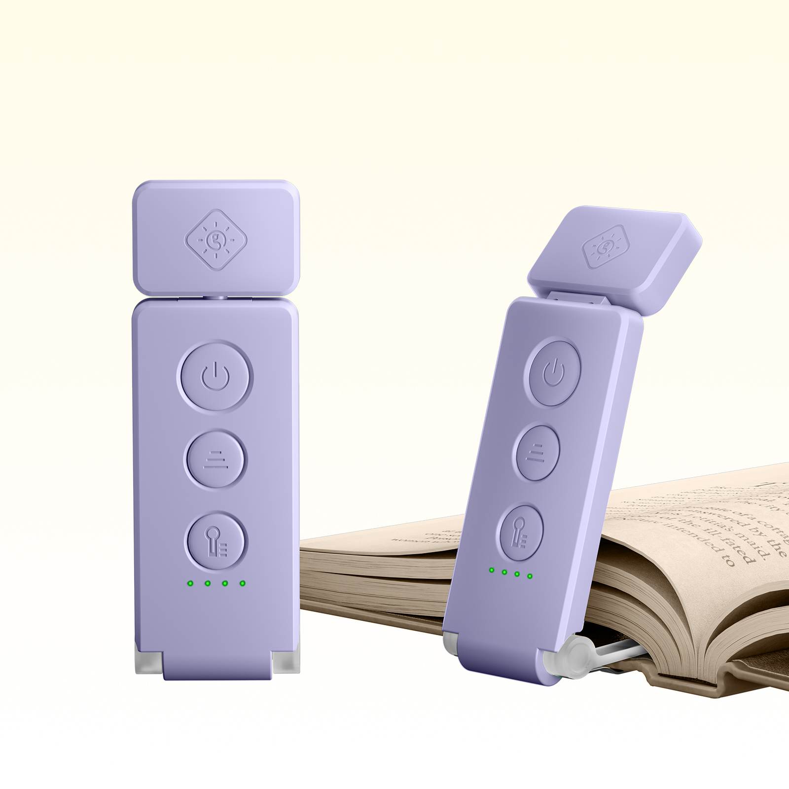 Purple Glocusent Max bookmark reading light
