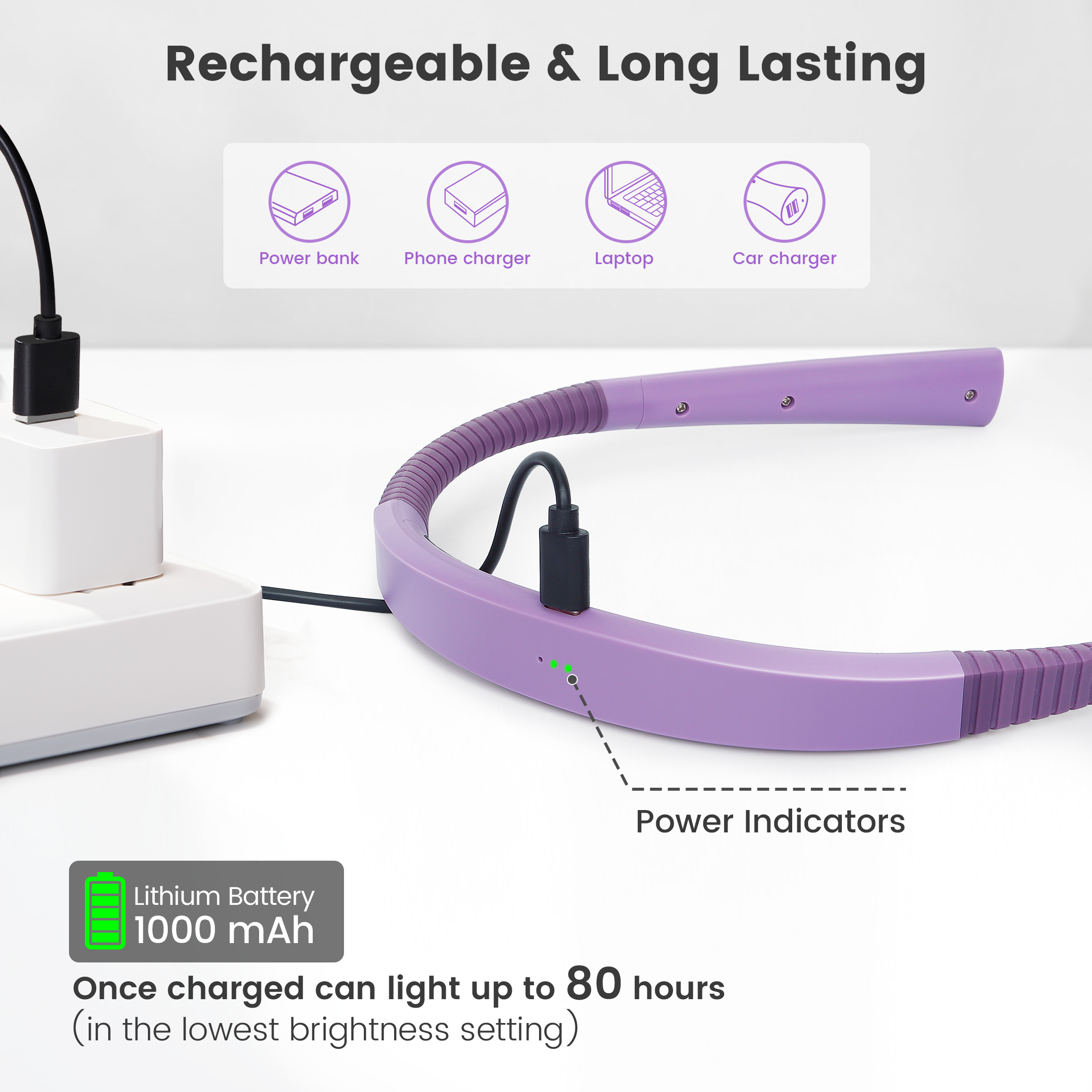 Glocusent Upgraded Neck Reading Light