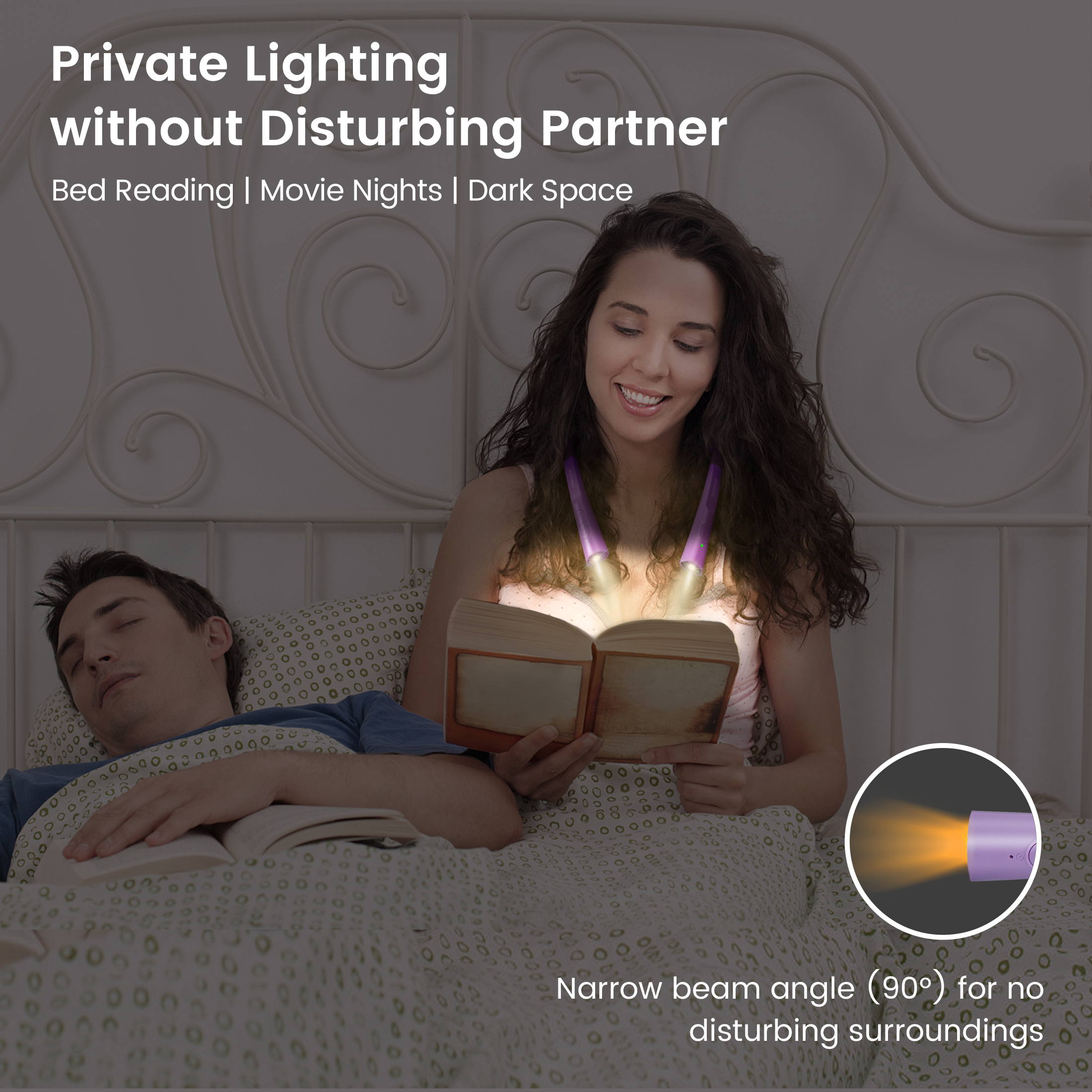 Glocusent Upgraded Neck Reading Light