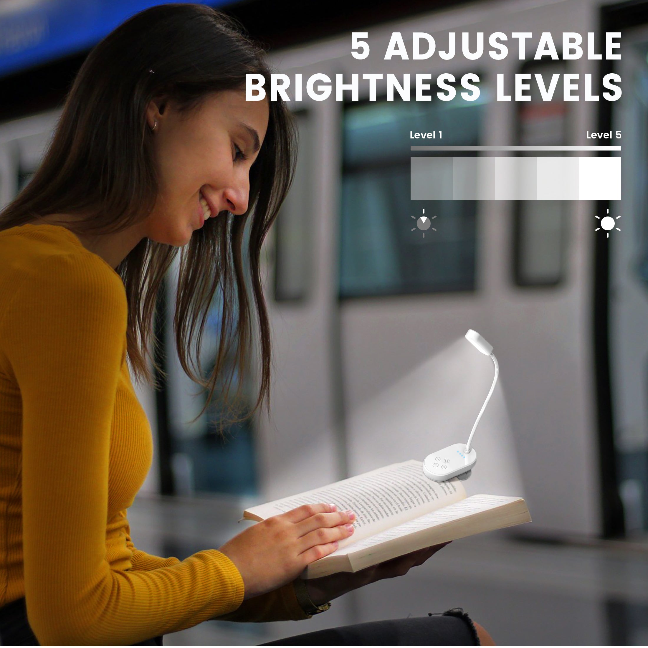 glocusent mini clip-on reading light