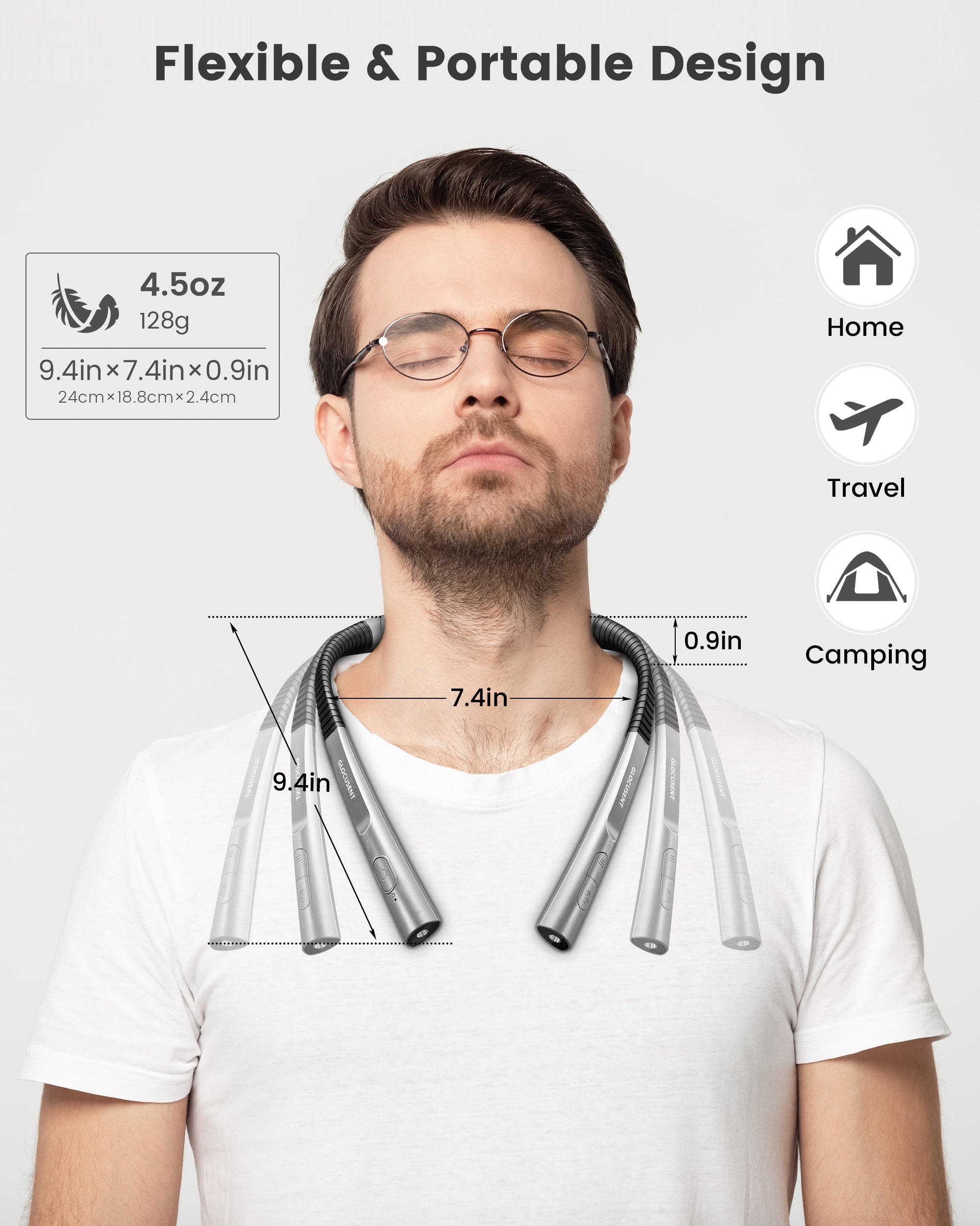 Glocusent newest neck reading light