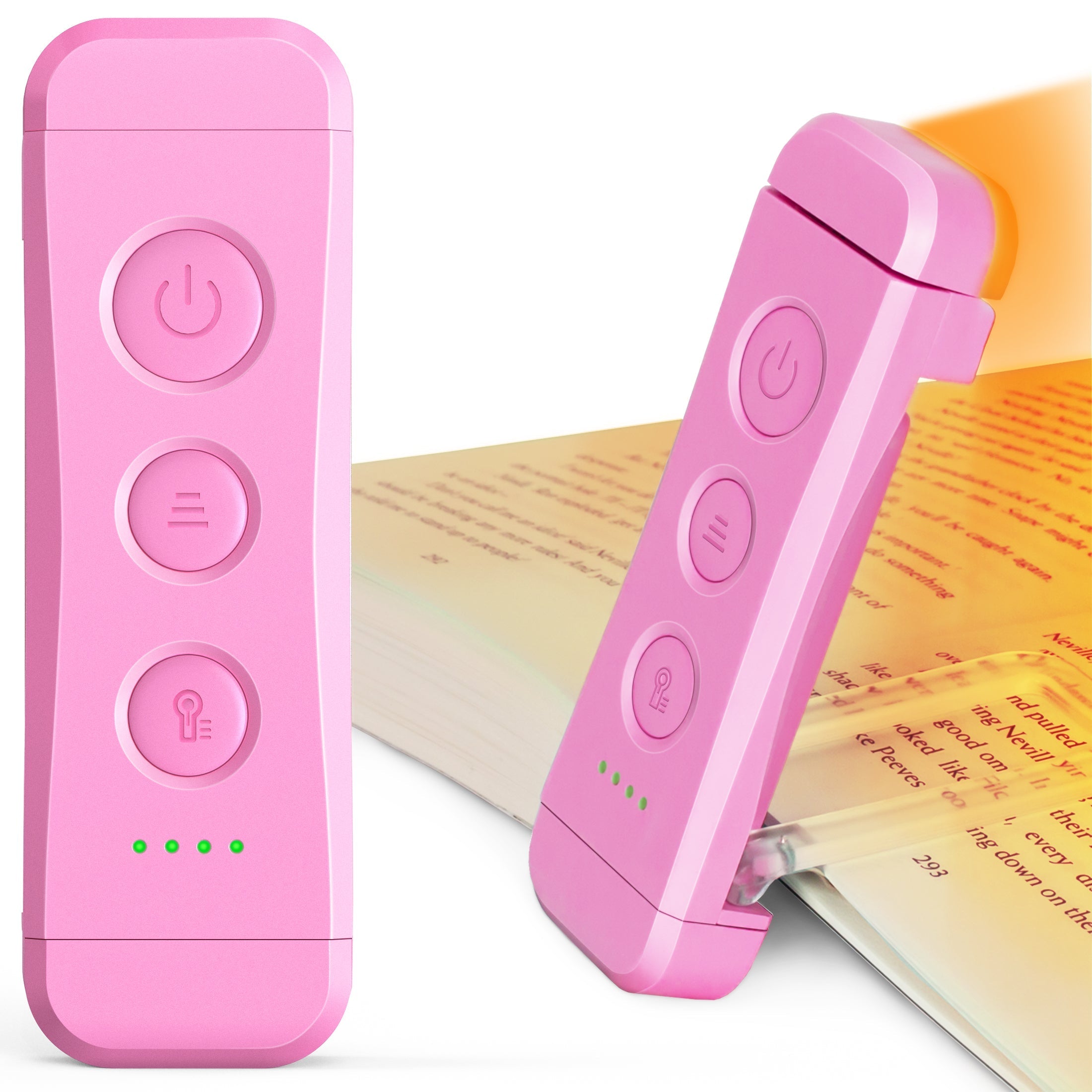 Glocusent Reading Light Book Mark Style, Pink